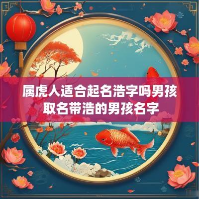属虎人适合起名浩字吗男孩 取名带浩的男孩名字