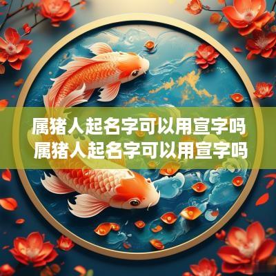 属猪人起名字可以用宣字吗 属猪人起名字可以用宣字吗女孩