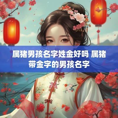 属猪男孩名字姓金好吗 属猪带金字的男孩名字