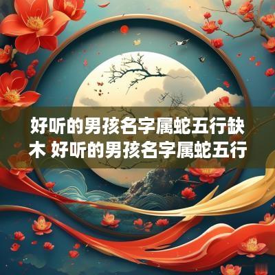 好听的男孩名字属蛇五行缺木 好听的男孩名字属蛇五行缺木怎么取