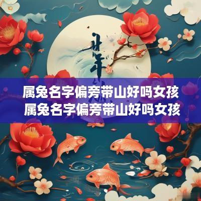 属兔名字偏旁带山好吗女孩 属兔名字偏旁带山好吗女孩子
