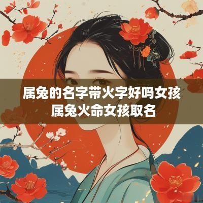 属兔的名字带火字好吗女孩 属兔火命女孩取名