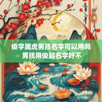 俊字属虎男孩名字可以用吗 男孩用俊起名字好不