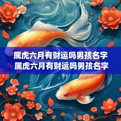 属虎六月有财运吗男孩名字 属虎六月有财运吗男孩名字叫什么