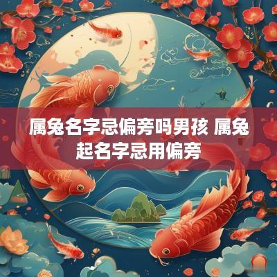 属兔名字忌偏旁吗男孩 属兔起名字忌用偏旁