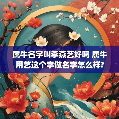 属牛名字叫李燕艺好吗 属牛用艺这个字做名字怎么样?