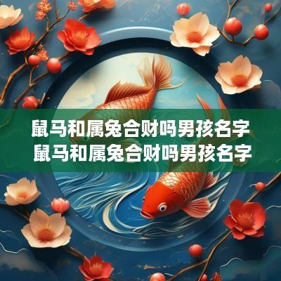 鼠马和属兔合财吗男孩名字 鼠马和属兔合财吗男孩名字怎么取