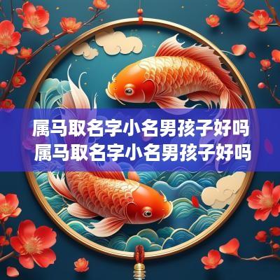 属马取名字小名男孩子好吗 属马取名字小名男孩子好吗怎么取