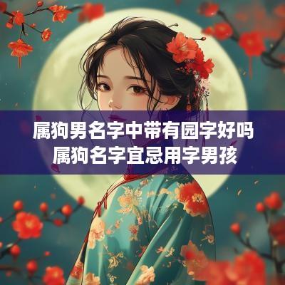 属狗男名字中带有园字好吗 属狗名字宜忌用字男孩