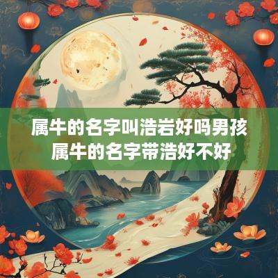 属牛的名字叫浩岩好吗男孩 属牛的名字带浩好不好