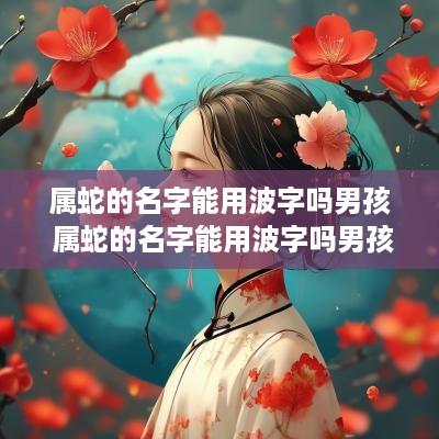 属蛇的名字能用波字吗男孩 属蛇的名字能用波字吗男孩子