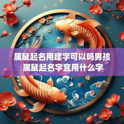属鼠起名用建字可以吗男孩 属鼠起名字宜用什么字