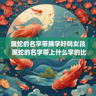 属蛇的名字带腾字好吗女孩 属蛇的名字带上什么字的比较好