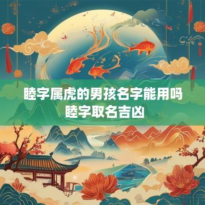 睦字属虎的男孩名字能用吗 睦字取名吉凶