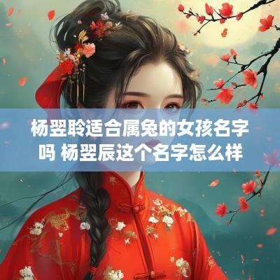 杨翌聆适合属兔的女孩名字吗 杨翌辰这个名字怎么样