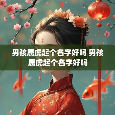 男孩属虎起个名字好吗 男孩属虎起个名字好吗
