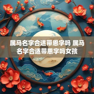 属马名字合适带恩字吗 属马名字合适带恩字吗女孩