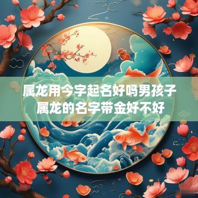 属龙用今字起名好吗男孩子 属龙的名字带金好不好