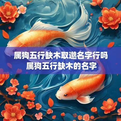 属狗五行缺木取邈名字行吗 属狗五行缺木的名字