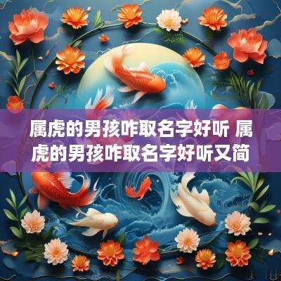属虎的男孩咋取名字好听 属虎的男孩咋取名字好听又简单