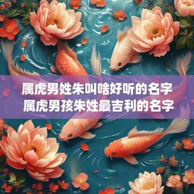 属虎男姓朱叫啥好听的名字 属虎男孩朱姓最吉利的名字
