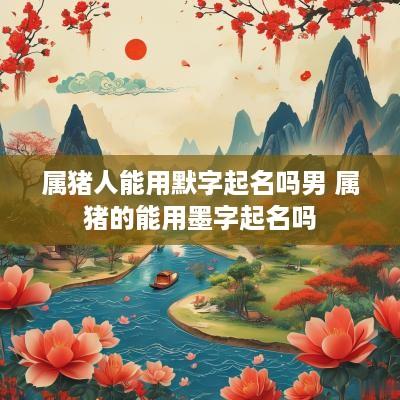 属猪人能用默字起名吗男 属猪的能用墨字起名吗