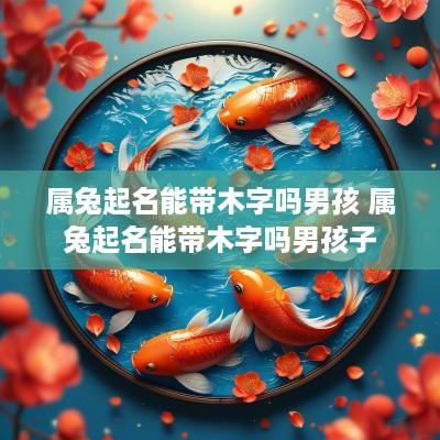 属兔起名能带木字吗男孩 属兔起名能带木字吗男孩子