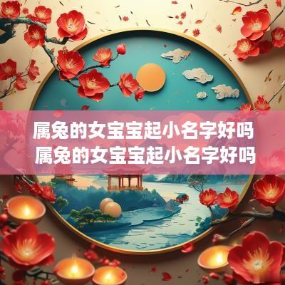 属兔的女宝宝起小名字好吗 属兔的女宝宝起小名字好吗怎么取