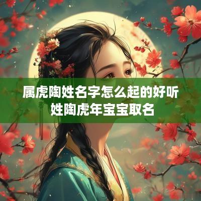 属虎陶姓名字怎么起的好听 姓陶蛇年宝宝取名
