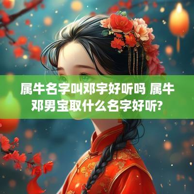 属牛名字叫邓宇好听吗 属牛邓男宝取什么名字好听?