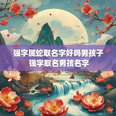 强字属蛇取名字好吗男孩子 强字取名男孩名字
