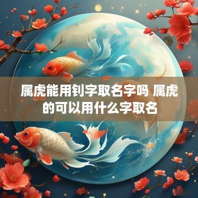 属虎能用钊字取名字吗 属虎的可以用什么字取名