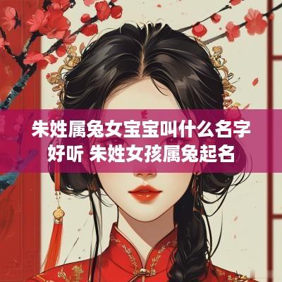 朱姓属兔女宝宝叫什么名字好听 朱姓女孩属兔起名