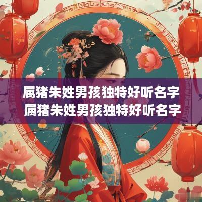 属猪朱姓男孩独特好听名字 属猪朱姓男孩独特好听名字大全