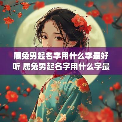 属兔男起名字用什么字最好听 属兔男起名字用什么字最好听的