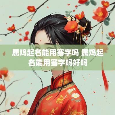 属鸡起名能用骞字吗 属鸡起名能用骞字吗好吗
