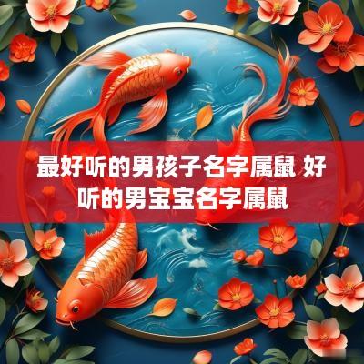 最好听的男孩子名字属鼠 好听的男宝宝名字属鼠
