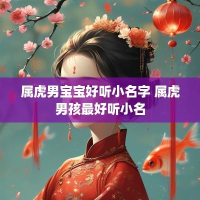属虎男宝宝好听小名字 属虎男孩最好听小名
