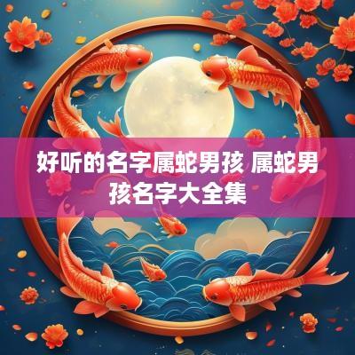 好听的名字属蛇男孩 属蛇男孩名字大全集