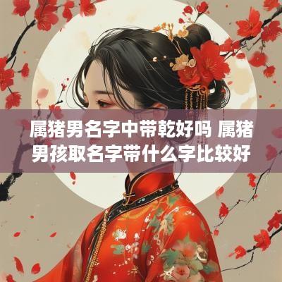 属猪男名字中带乾好吗 属猪男孩取名字带什么字比较好