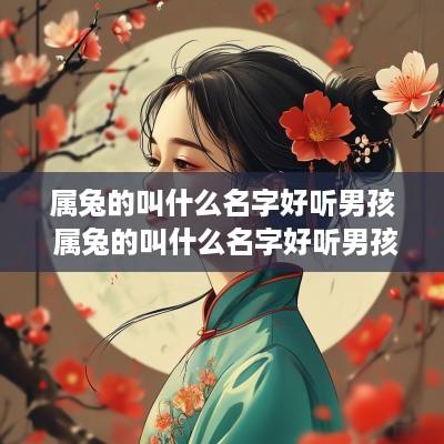 属兔的叫什么名字好听男孩 属兔的叫什么名字好听男孩子
