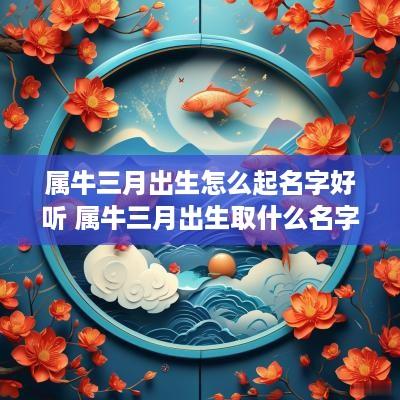 属牛三月出生怎么起名字好听 属牛三月出生取什么名字