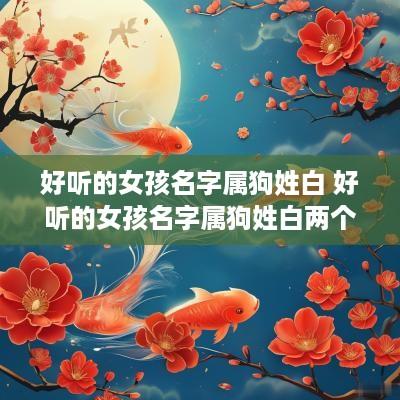 好听的女孩名字属狗姓白 好听的女孩名字属狗姓白两个字