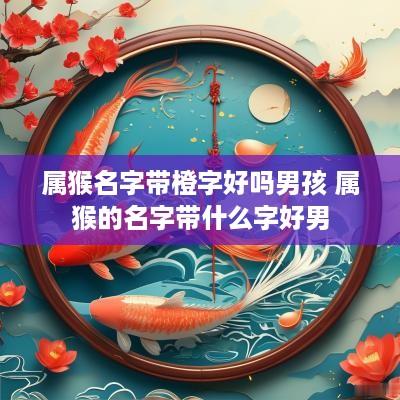 属猴名字带橙字好吗男孩 属猴的名字带什么字好男