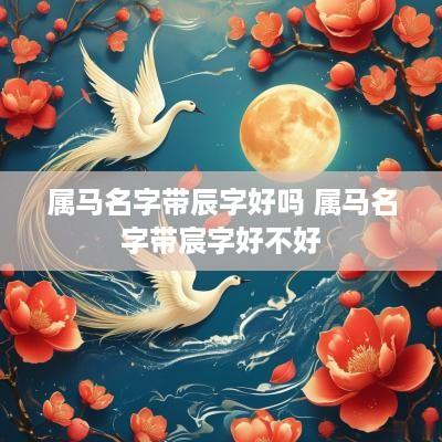 属马名字带辰字好吗 属马名字带宸字好不好
