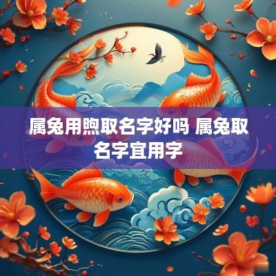 属兔用煦取名字好吗 属兔取名字宜用字