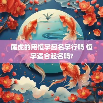 属虎的用恒字起名字行吗 恒字适合起名吗?