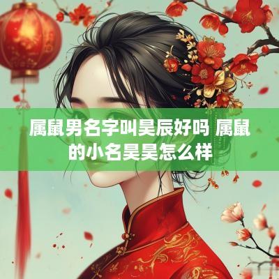 属鼠男名字叫昊辰好吗 属鼠的小名昊昊怎么样
