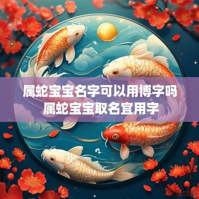 属蛇宝宝名字可以用博字吗 属蛇宝宝取名宜用字