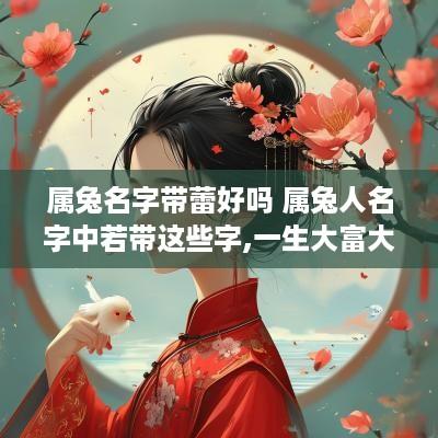 属兔名字带蕾好吗 属兔人名字中若带这些字,一生大富大贵